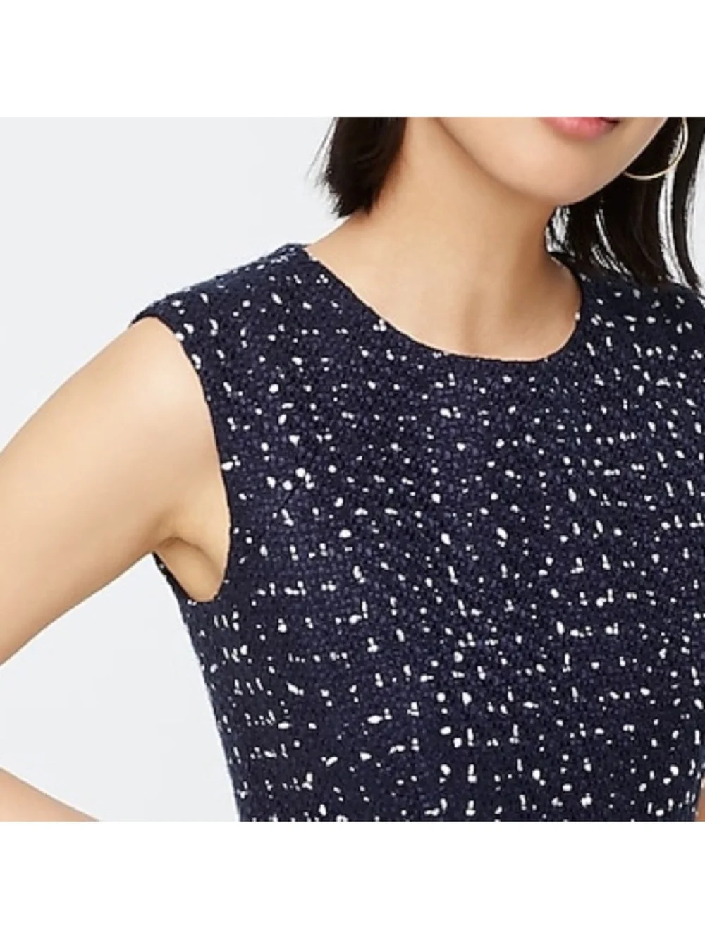 J. Crew NWT A-line dress in Spotted Tweed - Picture 4 of 12